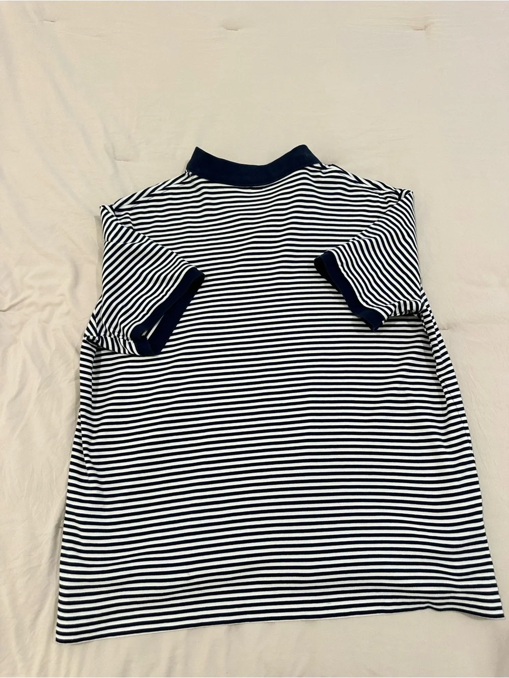 Polo by Ralph Lauren Navy & White Striped Short-Sleeve Polo